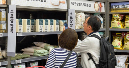 Du khách Nhật gom gạo tại Hàn Quốc vì giá trong nước tăng cao