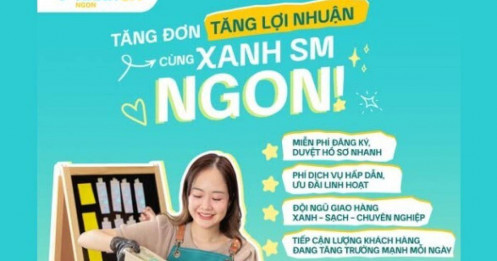 Xanh SM chính thức 'lấn sân' sang lĩnh vực giao đồ ăn, cạnh tranh trực tiếp với Shopee Food và Grab Food