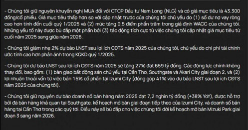 Một cổ phiếu bất động sản được khuyến nghị mua, tiềm năng tăng giá 27%