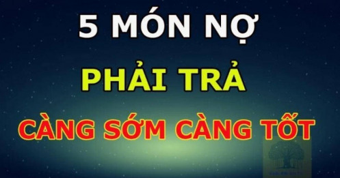 5 món nợ lớn nhất cuộc đời nhất định đừng mắc phải