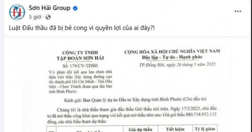 Tập đoàn Sơn Hải nói gì sau khi trượt thầu dự án cao tốc hơn 17.000 tỷ?