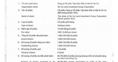 Novaland (NVL) muốn phát hành cổ phiếu 0 đồng thưởng cho nhân viên vì đã 'chịu cực' suốt 2 năm