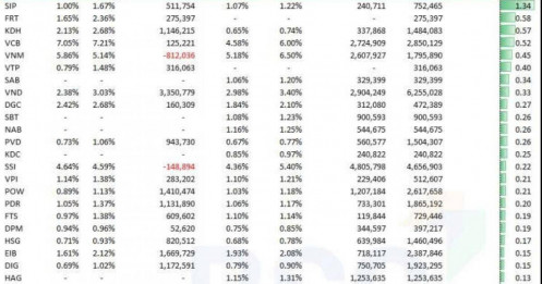 Cơ cấu ETF tháng 6: 14 triệu cổ phiếu VIC bị bán ra, VND, SSI, VIX được mua mạnh