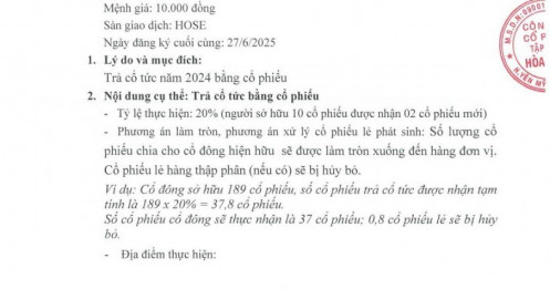 Hòa Phát chốt ngày phát hành thêm gần 1,3 tỷ cổ phiếu trả cổ tức ngay trong tháng 6