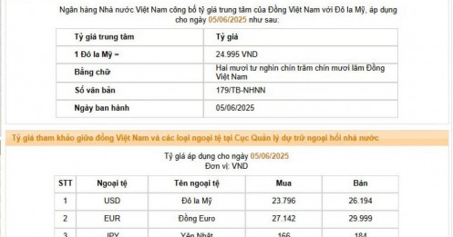 NHNN giảm tỷ giá USD
