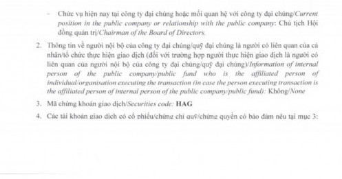 Sau đại hội cổ đông, bầu Đức dự chi hơn trăm tỷ đồng mua cổ phiếu HAG