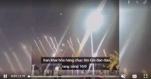Loạt tên lửa Iran vượt qua lưới phòng không Israel