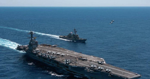 Khí tài Mỹ ồ ạt đổ về Trung Đông, tàu sân bay lớn nhất thế giới nhận lệnh