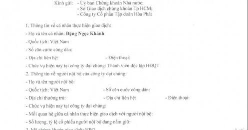 Lãnh đạo Hòa Phát muốn ‘gom’ 400.000 cổ phiếu HPG