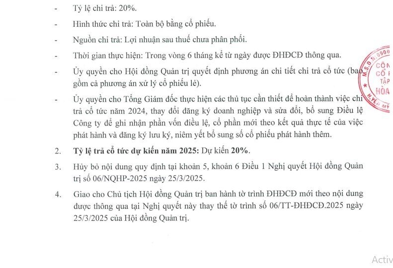 Hòa Phát (HPG) hủy trả cổ tức bằng tiền mặt để "đảm bảo nguồn vốn cho tập đoàn"