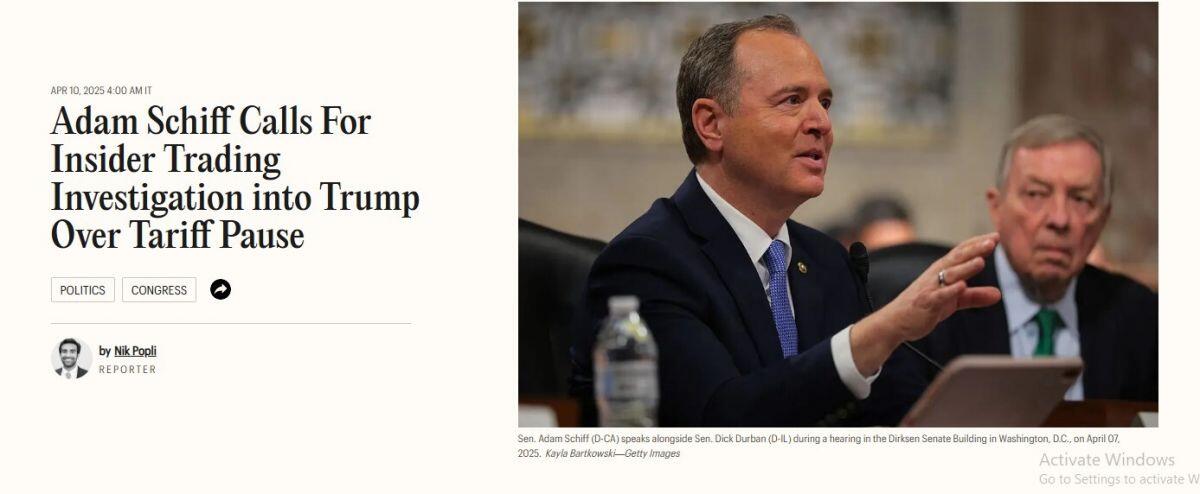 Đề nghị điều tra Tổng thống Donald Trump vì hành vi thao túng thị trường tài chính