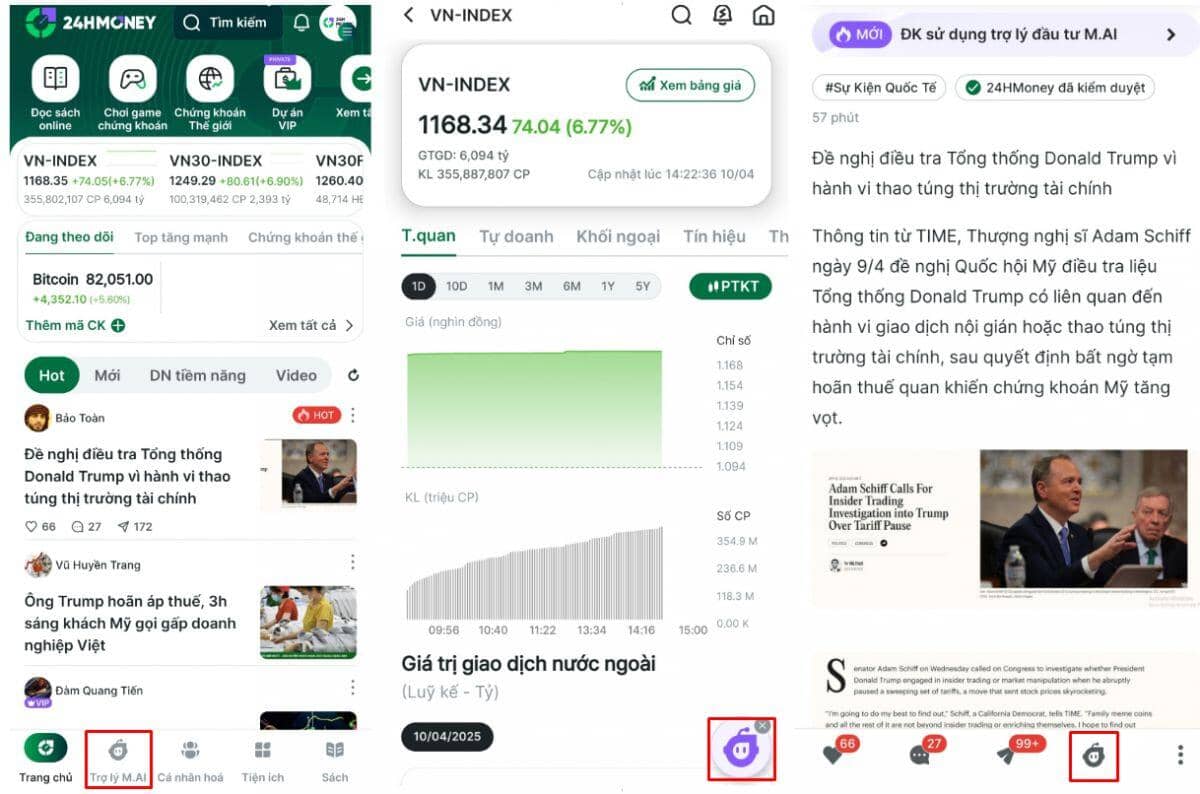 Mừng 325 mã trần: "Cởi" full trợ lý đầu tư M.AI