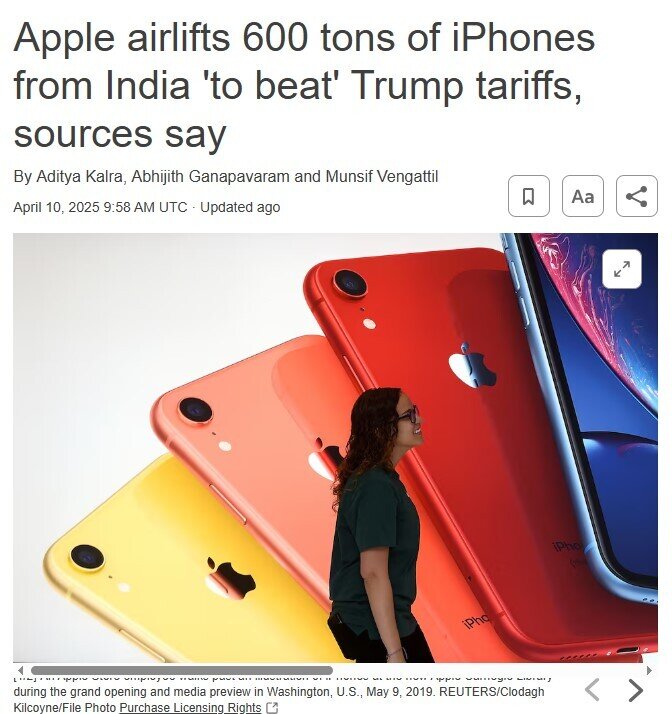 Apple vừa chuyển 600 tấn iPhone, tương đương 1,5 triệu thiết bị về Mỹ, mọi khâu thực hiện đều thần tốc không tưởng