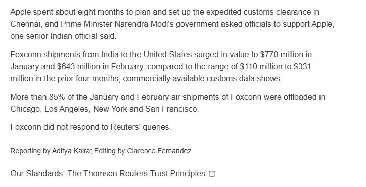 Apple vừa chuyển 600 tấn iPhone, tương đương 1,5 triệu thiết bị về Mỹ, mọi khâu thực hiện đều thần tốc không tưởng