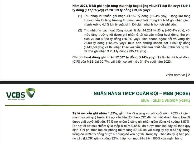 Một mã ngân hàng được khuyến nghị mua, tiềm năng tăng gần 40%