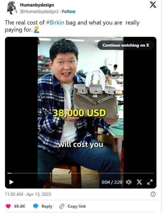 Trung Quốc phản đòn bằng 'cú tát' vào hàng xa xỉ: Bán túi Hermès, quần áo LV ngay trên TikTok