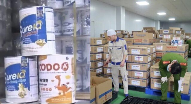 Bộ Công an công bố 84 sản phẩm sữa thu giữ trong đường dây sản xuất sữa giả
