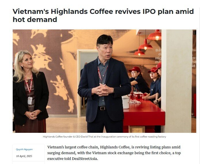 Highlands Coffee sắp IPO, từng được định giá 800 triệu USD