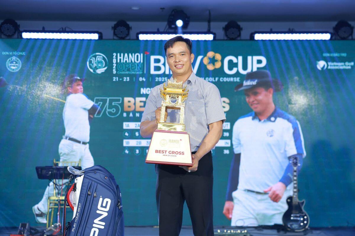Giải golf Hà Nội Mở rộng – BIDV Cup 2025: Golfer Nguyễn Trường Kỳ vô địch Nam nghiệp dư