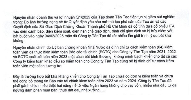 ITA thoát lỗ nhờ thu nhập khác, đổ lỗi cho HOSE và UBCKNN