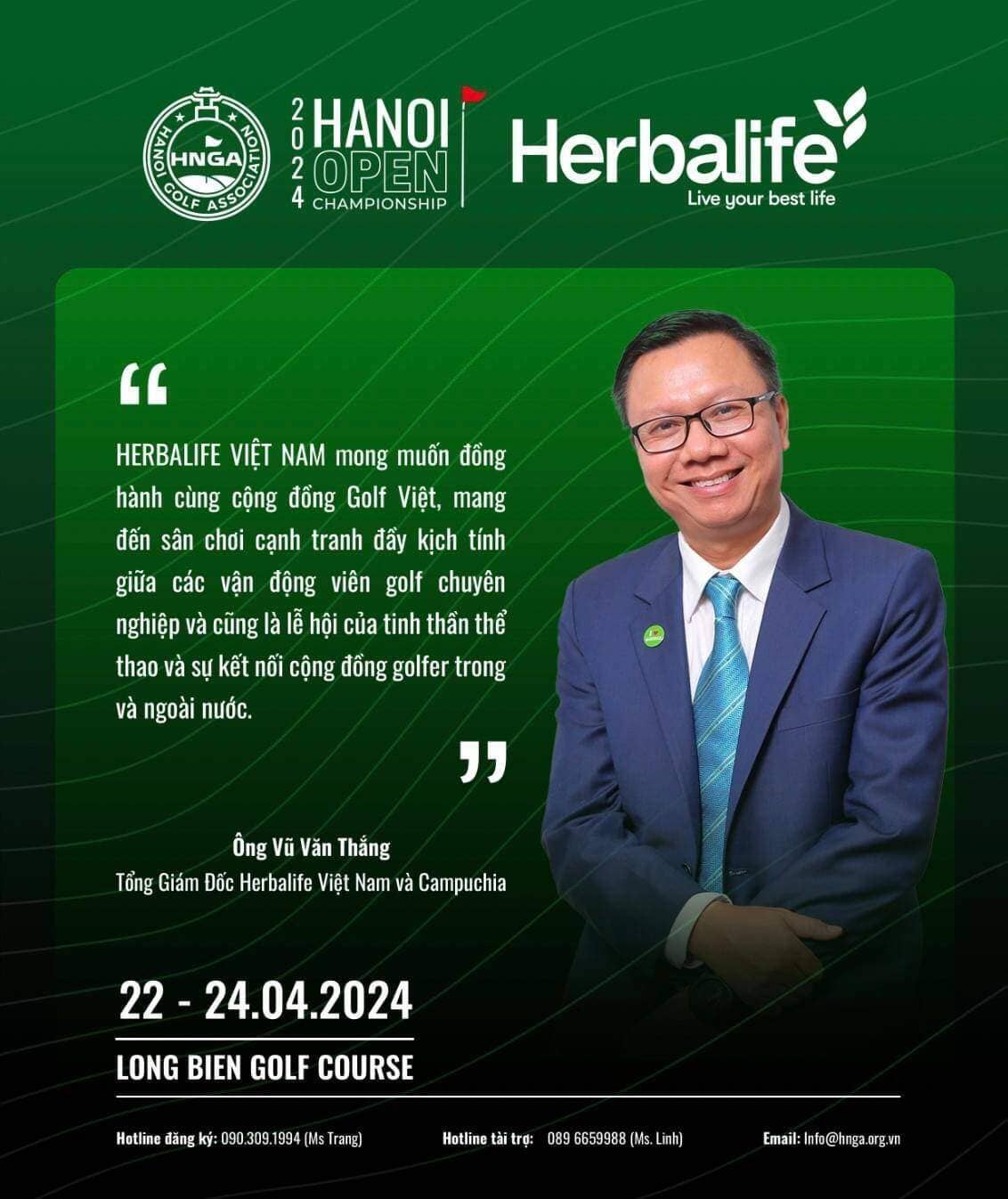 Nhà tài trợ Kim cương của Giải Golf Hà Nội Mở Rộng 2025 - Herbalife Việt Nam vinh dự được trao giải thưởng “Sản Phẩm Vàng Vì Sức Khỏe Cộng Đồng” lần thứ 10 liên tiếp