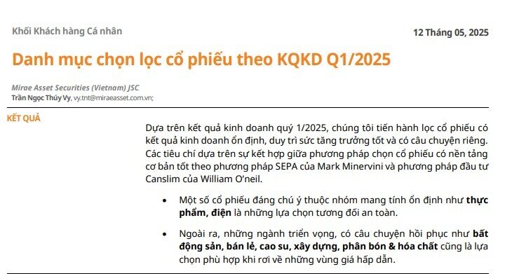 Điểm danh hàng loạt cổ phiếu có kết quả kinh doanh ổn định, sức tăng trưởng tốt và có câu chuyện riêng