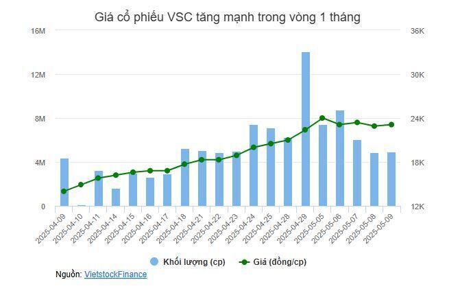 Viconship rót hơn 690 tỷ đầu tư chứng khoán, cổ phiếu tăng hơn 70% chỉ trong 1 tháng
