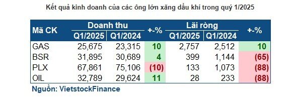 Quý 1 tổn thương của nhóm xăng dầu