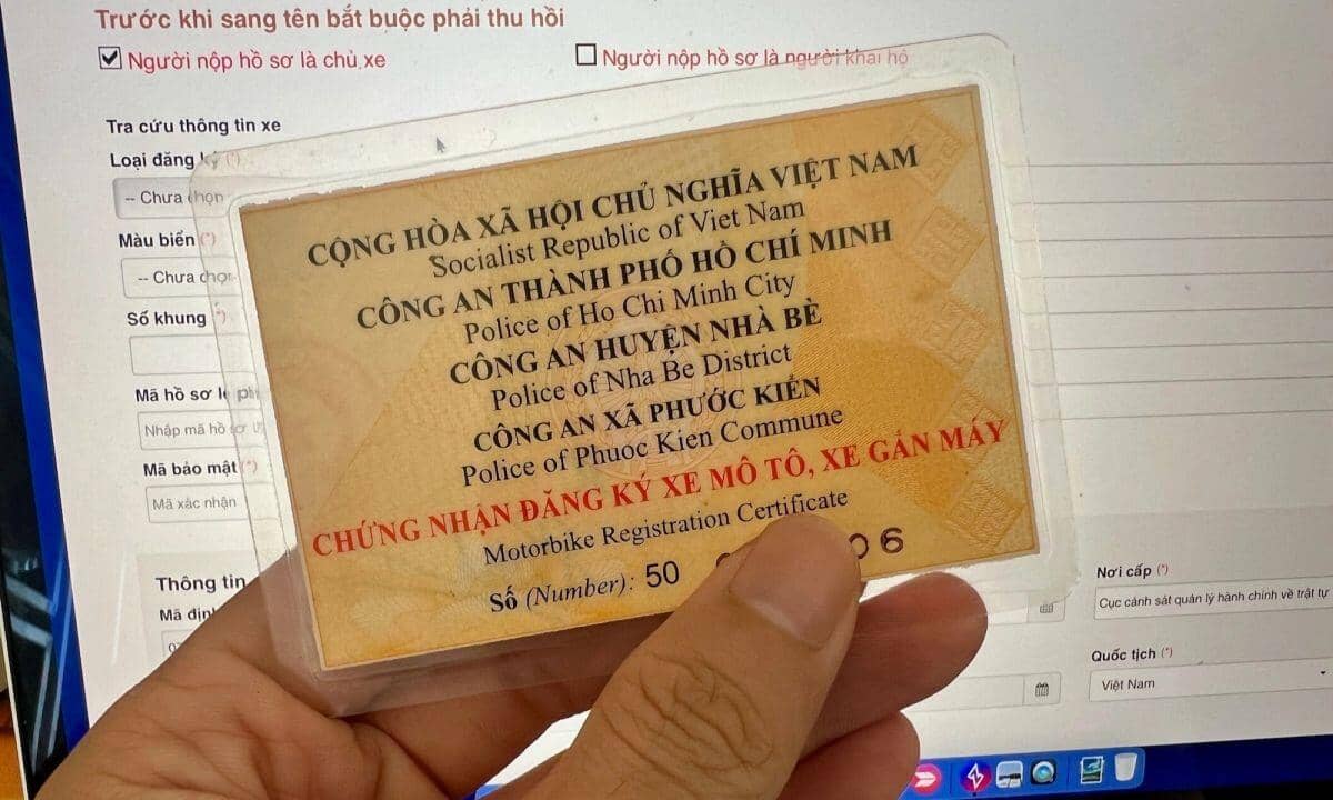 TP HCM thí điểm mua, bán xe cũ qua VNeID