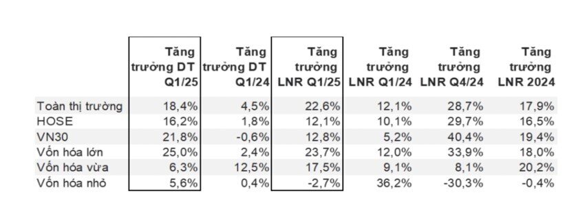 Toàn cảnh bức tranh kinh doanh quý 1/2025 của gần 1.000 doanh nghiệp niêm yết