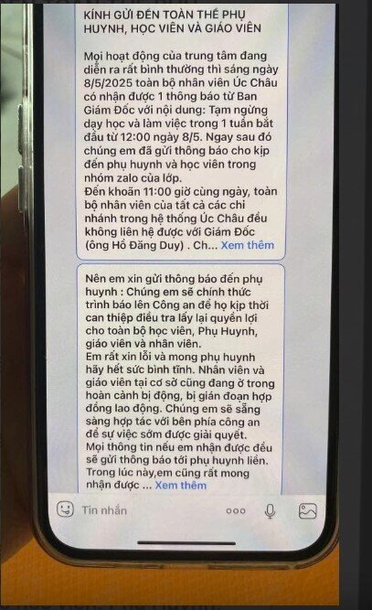 Một trung tâm Anh ngữ tại TP HCM thu tiền tỉ rồi đột ngột đóng cửa