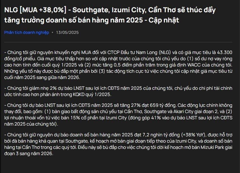 Một cổ phiếu bất động sản được khuyến nghị mua, tiềm năng tăng giá 27%