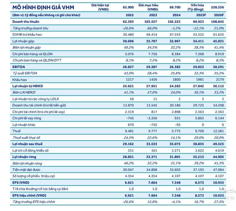ACBS dự đoán VHM lãi ròng hơn 35.000 tỷ đồng, 8 dự án mới dự kiến mở bán trong năm 2025