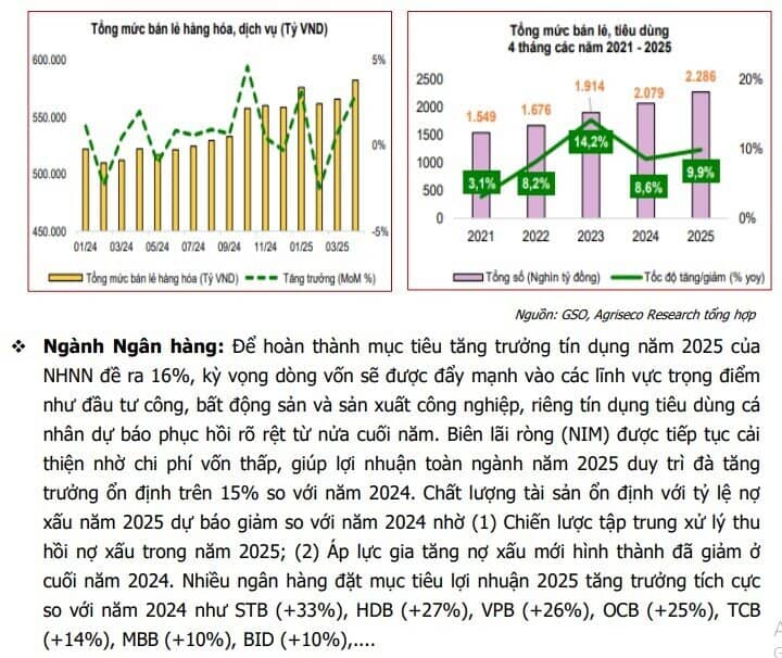 Kế hoạch kinh doanh hé lộ sóng tăng 2025: BĐS, ngân hàng, bán lẻ vào ‘vùng sáng’