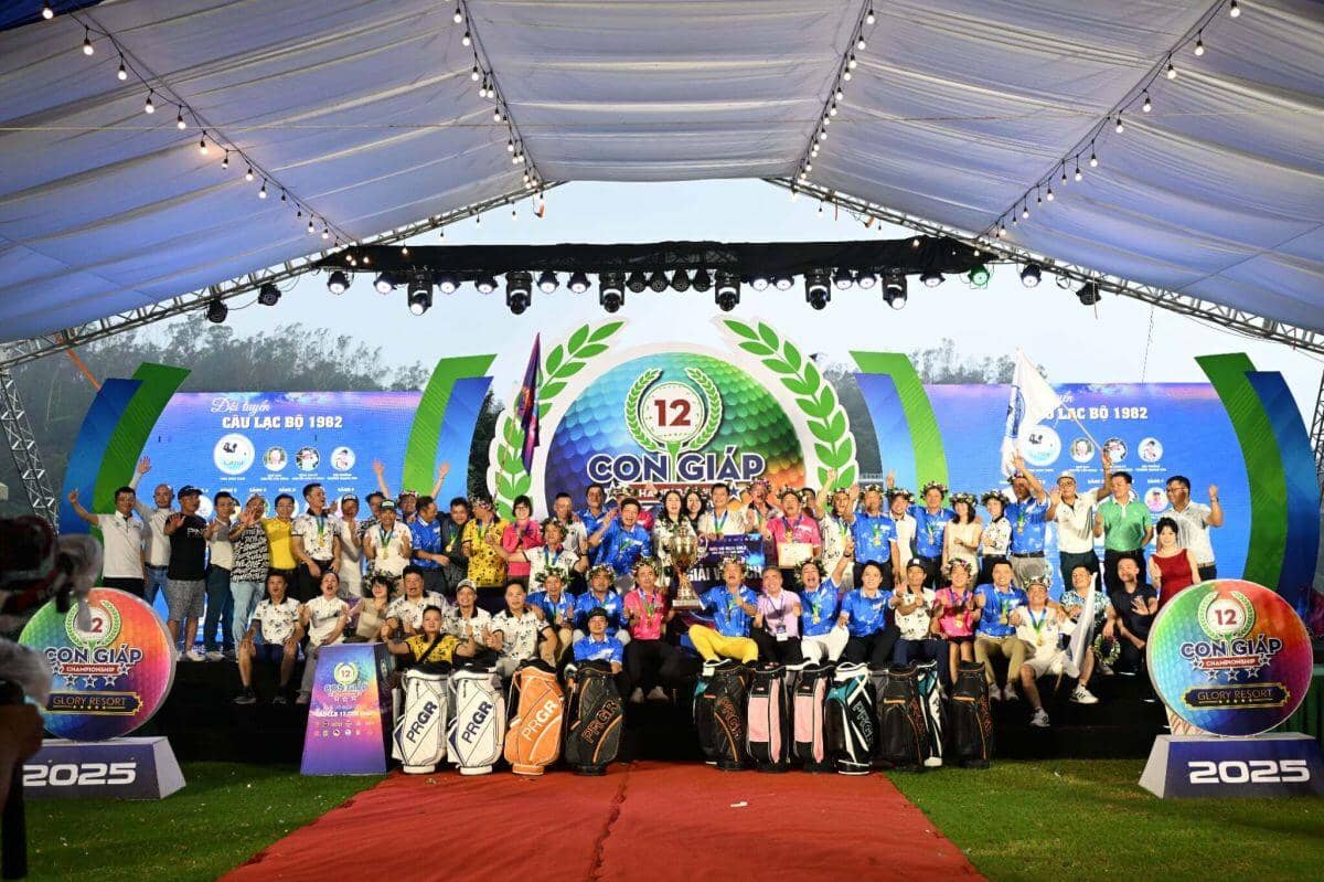 Giải Vô địch các CLB Golf 12 Con Giáp - Glory Resort 2025: Câu lạc bộ Golf 1982 chiến thắng ấn tượng, 12 "hệ tuổi" tạo nên bức tranh thể thao giàu bản sắc và ý nghĩa