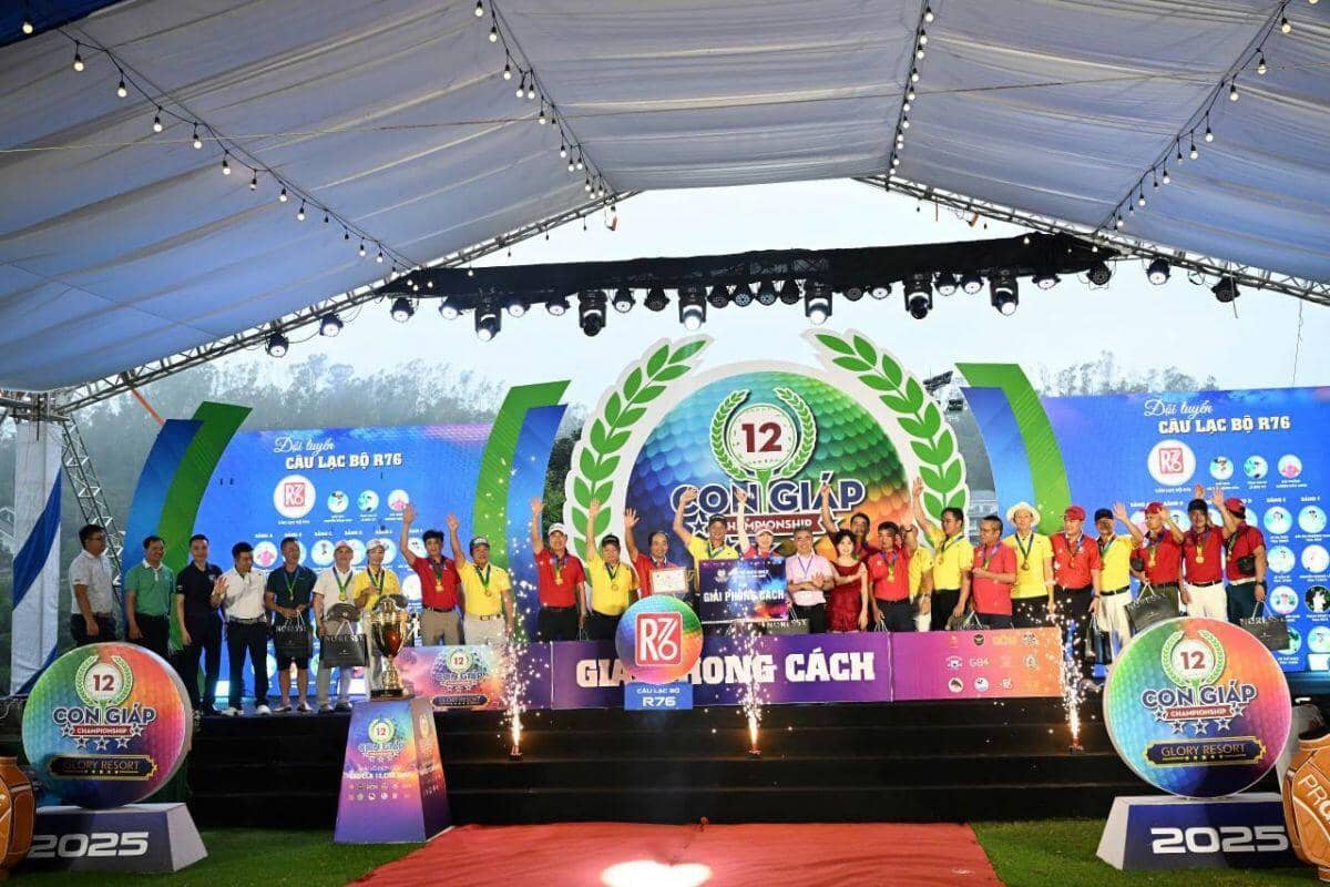 Giải Vô địch các CLB Golf 12 Con Giáp - Glory Resort 2025: Câu lạc bộ Golf 1982 chiến thắng ấn tượng, 12 "hệ tuổi" tạo nên bức tranh thể thao giàu bản sắc và ý nghĩa