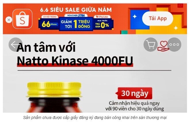 Shopee, Lazada bị yêu cầu gỡ loạt thực phẩm chức năng chưa cấp phép