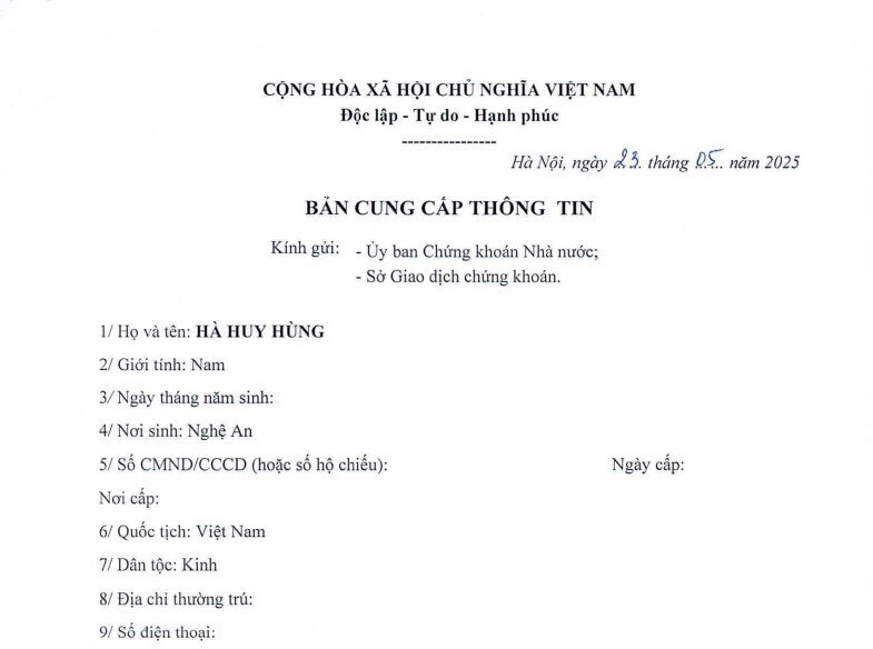 Biến động nhân sự tại Chứng khoán VIX