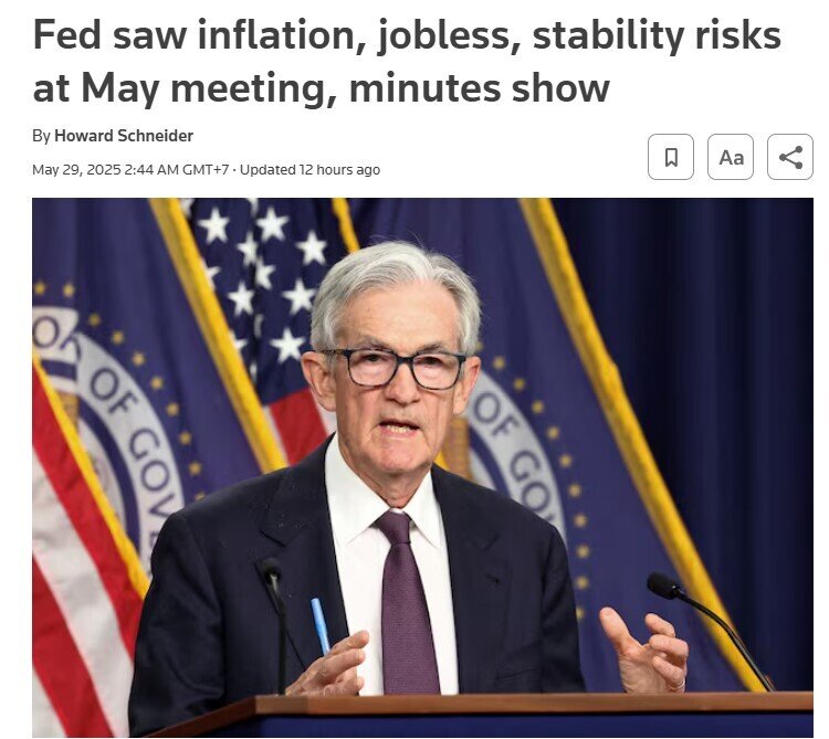 Fed thừa nhận: Nỗi lo lạm phát, thất nghiệp hiện hữu, khả năng sớm cắt giảm lãi suất càng xa vời