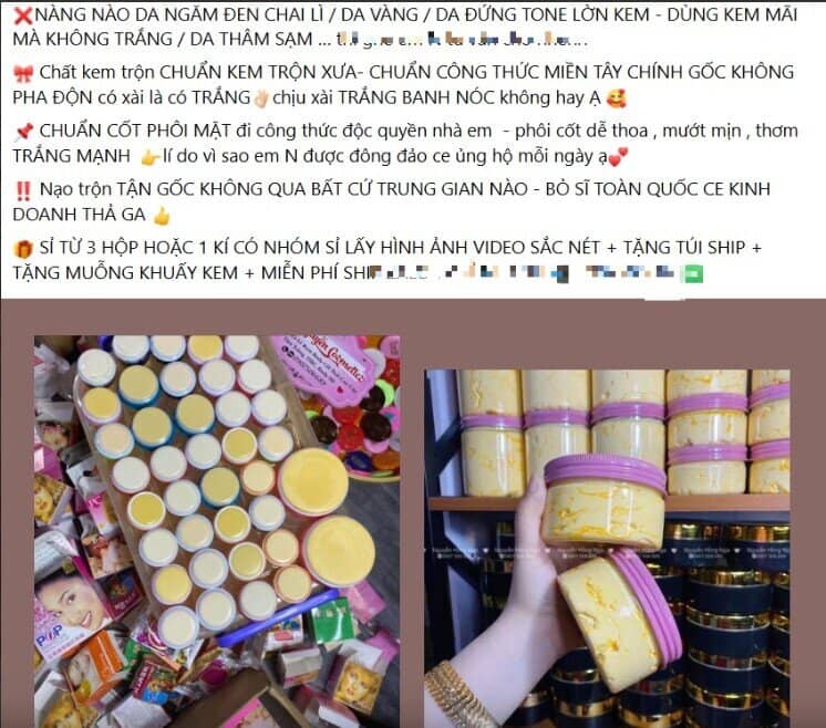 Mỹ phẩm, kem trộn 'nhà làm' bán tràn lan, ai chịu trách nhiệm?