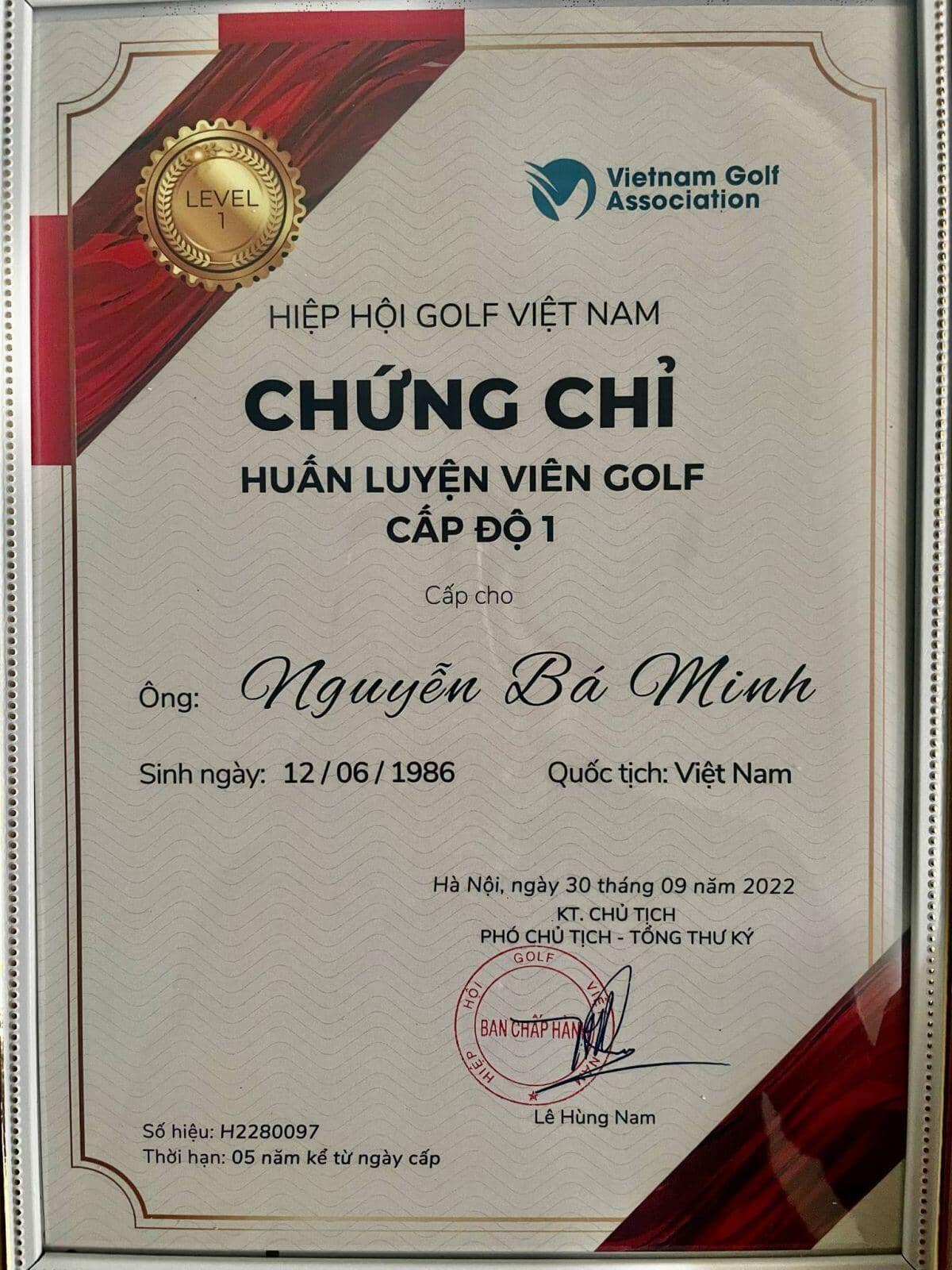 HLV golf Nguyễn Bá Minh: "Tôi tự nhận mình là một HLV nghiêm khắc nhưng tận tâm với học viên của mình"