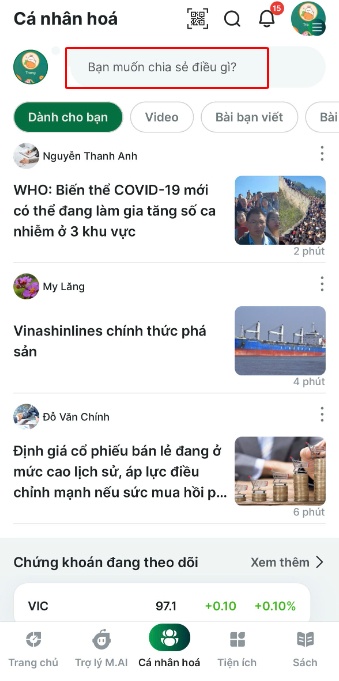 Tính năng mới: Đăng video ngắn - Chia sẻ kiến thức tài chính mọi lúc mọi nơi!