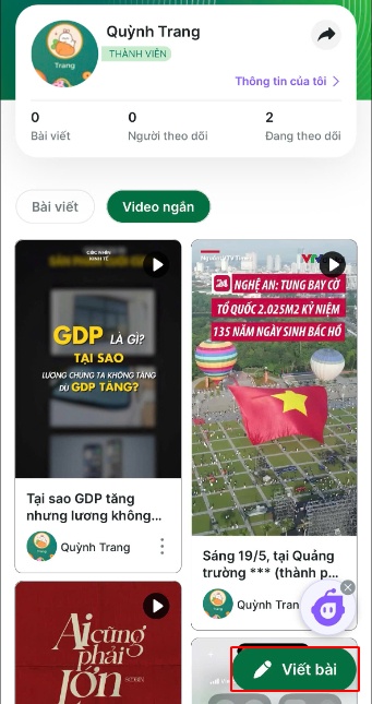 Tính năng mới: Đăng video ngắn - Chia sẻ kiến thức tài chính mọi lúc mọi nơi!