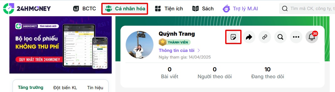 Tính năng mới: Đăng video ngắn - Chia sẻ kiến thức tài chính mọi lúc mọi nơi!