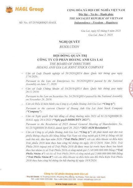 HAG muốn phát hành 210 triệu cổ phiếu để hoán đổi nợ, đặt kế hoạch lợi nhuận 1.114 tỷ