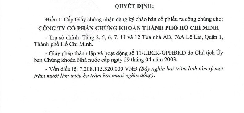 Sắp có thêm một CTCK vốn điều lệ trên 10.000 tỷ