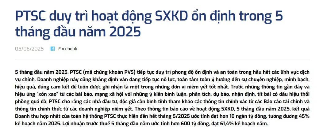 PVS nói gì về thông tin ôm lượng lớn tiền mặt và 'núi việc'