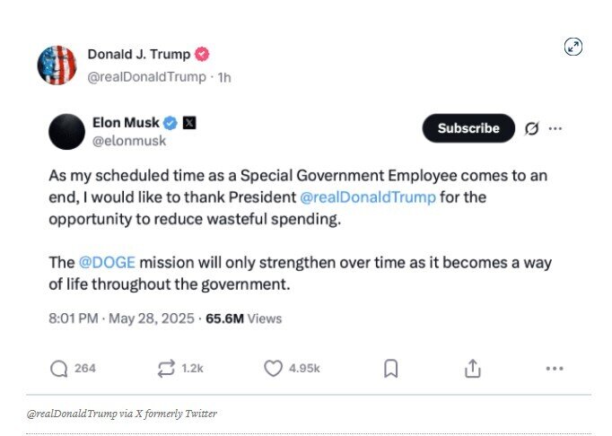 Elon Musk cảnh báo: Ông Trump sẽ 'khiến nước Mỹ phá sản, rơi vào vòng xoáy nợ nần'