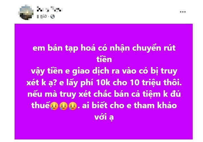 Hàng quán, cửa hàng trần tình vì sao ngừng nhận chuyển khoản