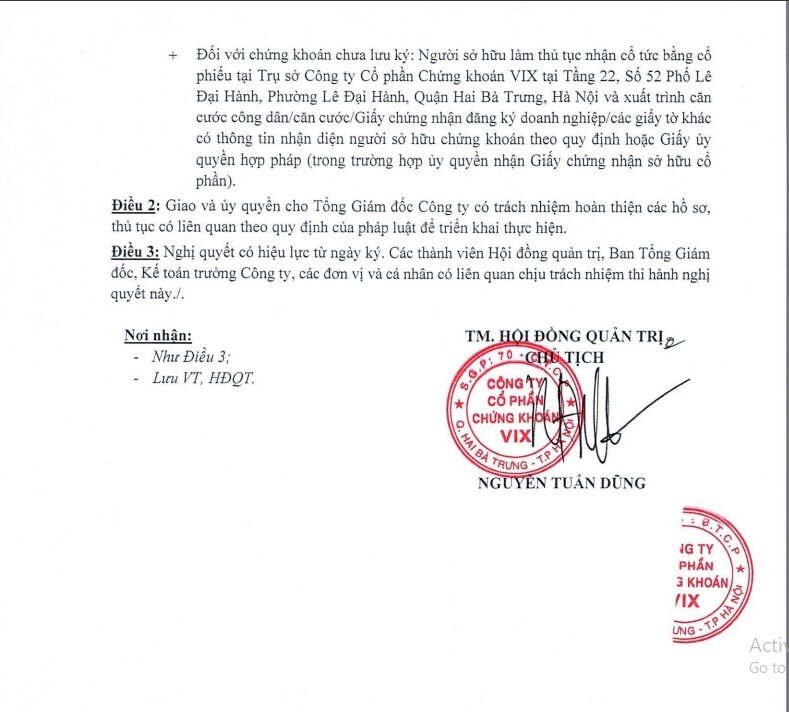 Chứng khoán VIX (VIX) sắp phát hành thêm 72,9 triệu cổ phiếu để trả cổ tức